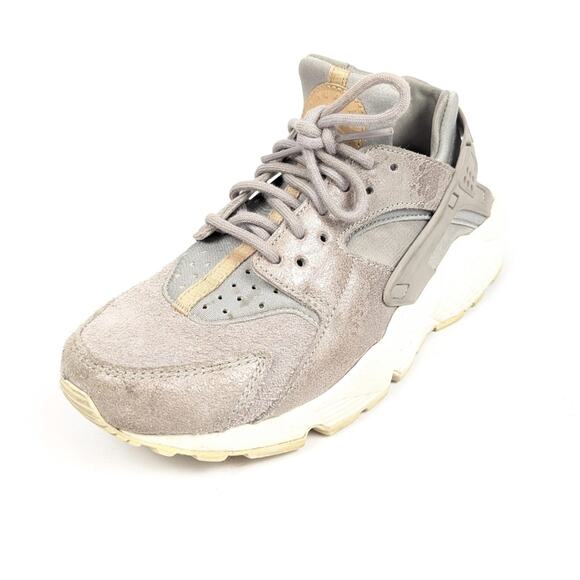 Nike Women's Metallic Taupe Air Huarache Run Sneakers Size 6.5 - Picture 1 of 9